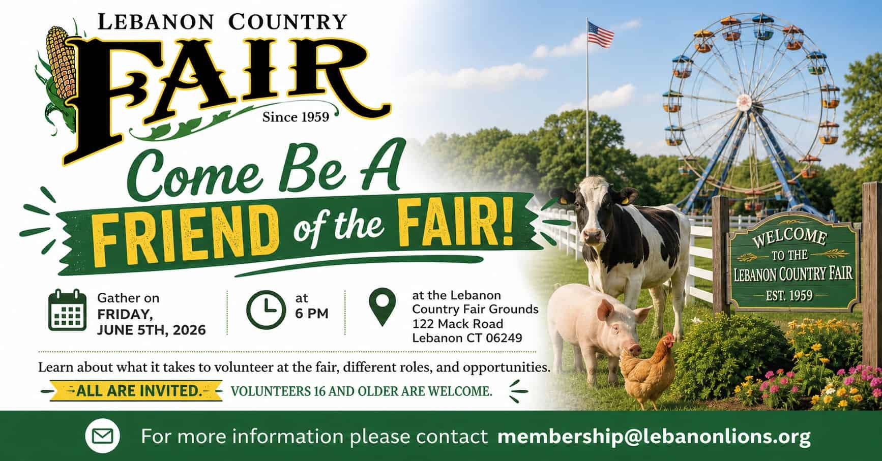 Be a Friend of the Fair!